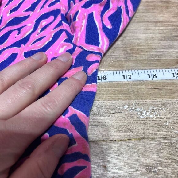 Lilly Pulitzer Women's Popover Coral Reef Skipper Jacket Zip Pink Blue‎ Size XXS - Picture 5 of 11
